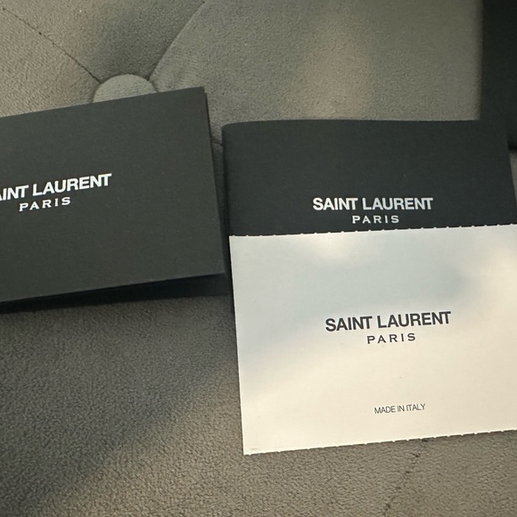 SAINT LAURENT CASSANDRE LEATHER CLUTCH - Picture 11 of 14